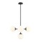 Z-Lite Midnetic 5 Light Pendant, Matte Black & Matte Opal 730-5MB - alternate 5